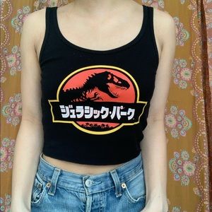 Forever 21 Jurassic Park Crop Top